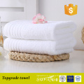 Soft touch skin protecting no chemic airline towel / white terry satin gear towel